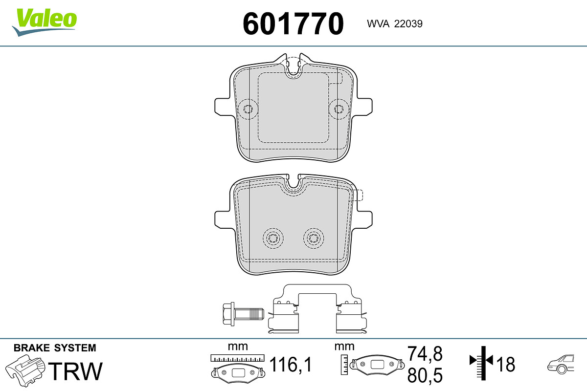 BRAKE PADS BMW 7 SERIES X6 RR